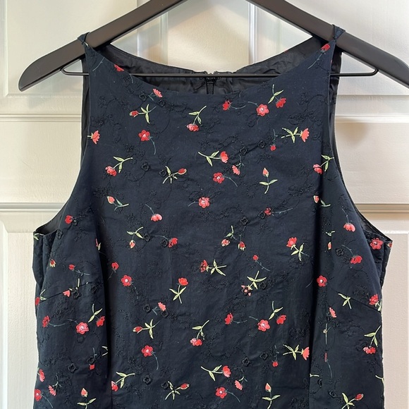 Vintage Harold's Embroidered Floral Sheath Midi Dress - Size 12 - Picture 2 of 12